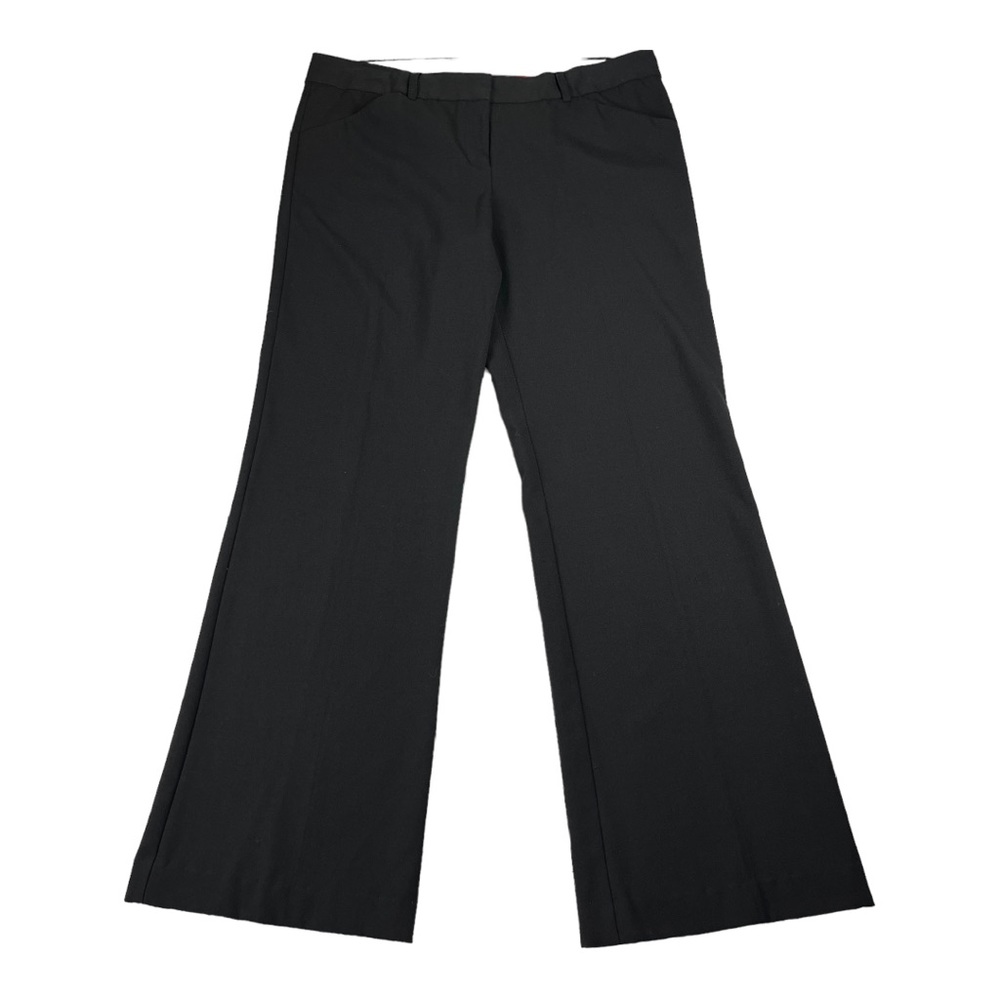 Norma Kamali Revolve Womens Black Pants Trousers Wide Leg Office Work Pockets